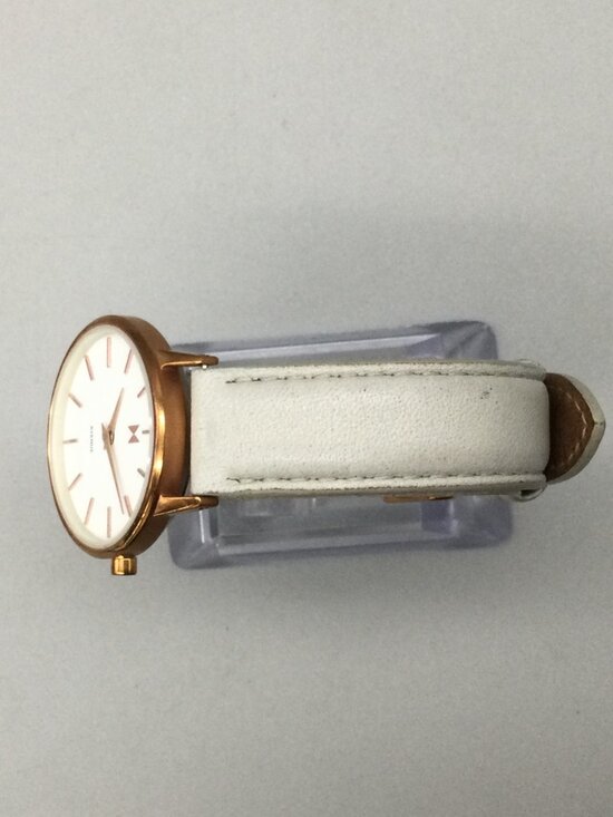 MVMT Florence Rose Watch Women 28mm Rose Gold Tone White Leather Band main image 10